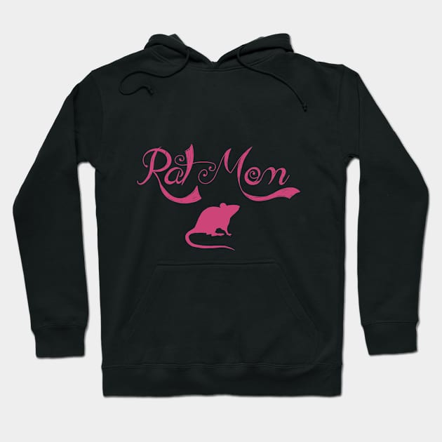 Rat Mom - Pink Hoodie by Art By December